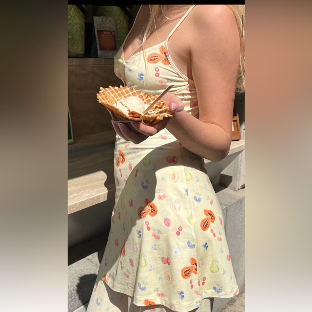 Djerf Avenue Butter Yellow Slip Dress